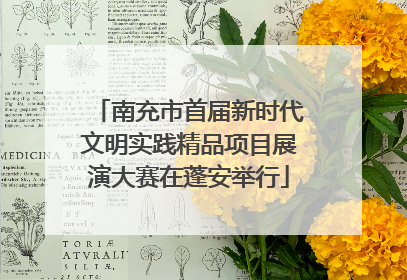 南充市首届新时代文明实践精品项目展演大赛在蓬安举行
